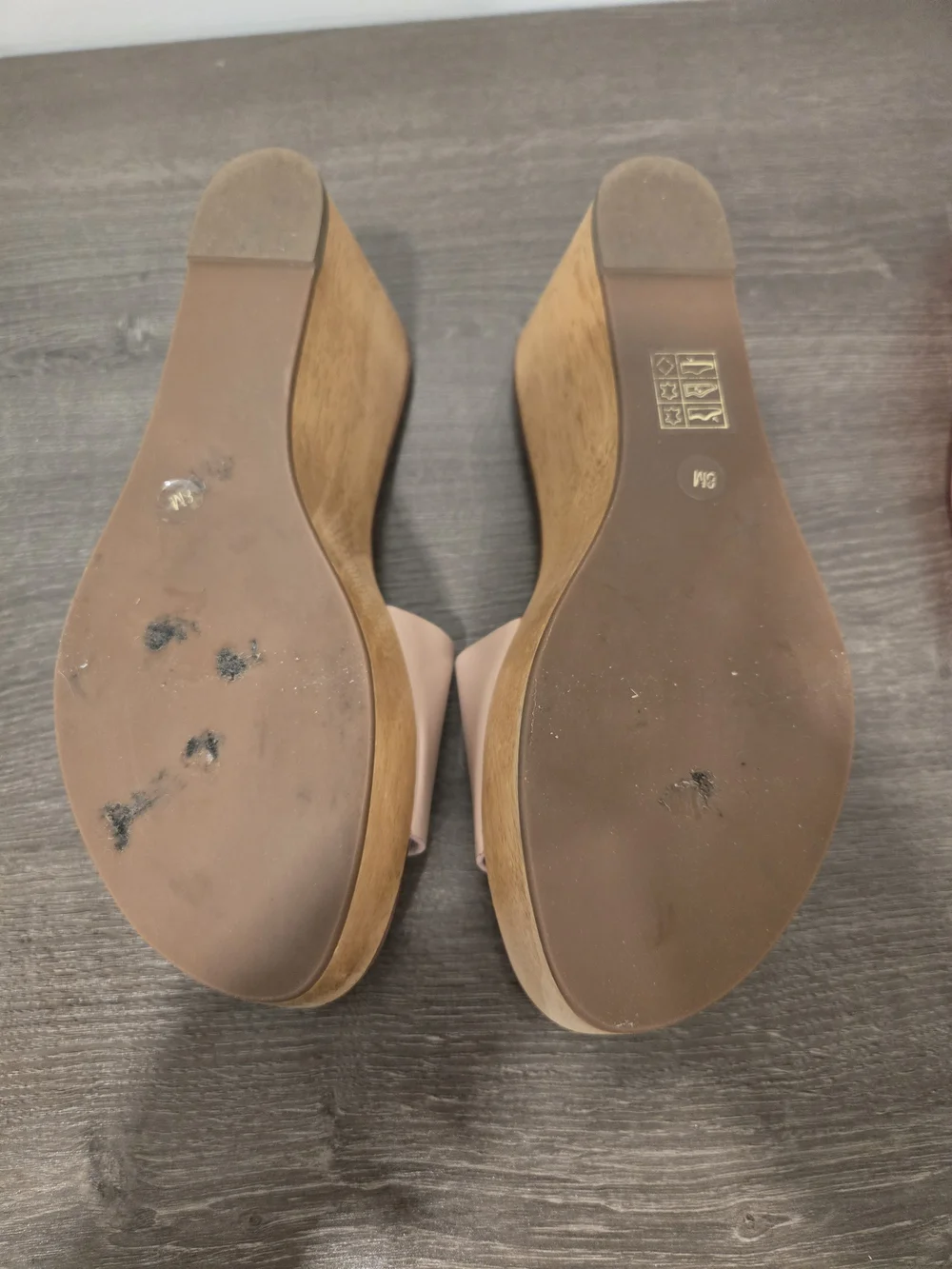 Tory Burch Women's Pink Leather Platform Slide Sandals